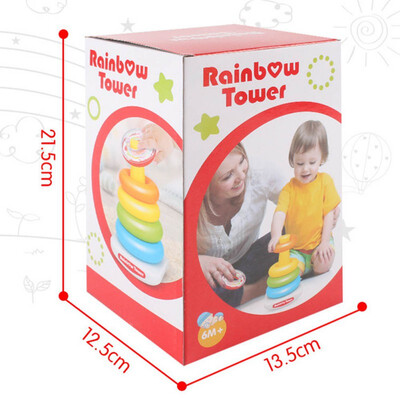 Cute Kids Baby Toys Stacking Ring Rainbow Tower Pattern Intelligent Development Kids Educational Funny Toys for Children
Cute Kids Baby Toys Stacking Ring Rainbow Tower Pattern Intelligent Development Kids Educational Funny Toys for Children
