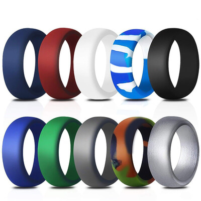 Women Silicone Wedding Ring 9Mm Rubber Band Modern Durable Comfortable Antibacterial Rings
Women Silicone Wedding Ring 9Mm Rubber Band Modern Durable Comfortable Antibacterial Rings
