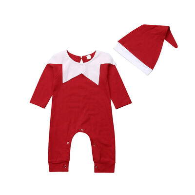Newborn Babys Xmas Long Sleeve RomperHat Chrismas Santa Claus Dressed Set Onesies Jumpsuit 2pcs
Newborn Babys Xmas Long Sleeve RomperHat Chrismas Santa Claus Dressed Set Onesies Jumpsuit 2pcs