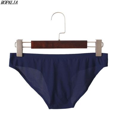 Mens Elastic Seamless White Underpants Ultra-Thin Breathable Briefs Ice Silk Solid Seamless Low Waist Soft Underwear
Mens Elastic Seamless White Underpants Ultra-Thin Breathable Briefs Ice Silk Solid Seamless Low Waist Soft Underwear