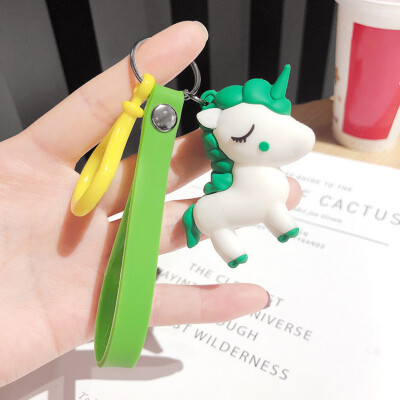 Fashion Cute Cartoon Unicorn Key Chain Accessory Car Key Ring Soft Silicone Key Ring Charm Ornament Gifts
Fashion Cute Cartoon Unicorn Key Chain Accessory Car Key Ring Soft Silicone Key Ring Charm Ornament Gifts