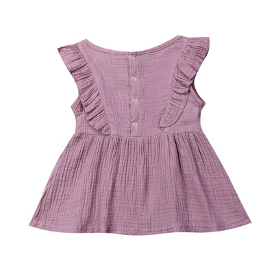 Summer Children Casual Brief Style Dresses Baby Girls Flare Sleeve Solid Print Dress Kids Toddler Pageant Dress
Summer Children Casual Brief Style Dresses Baby Girls Flare Sleeve Solid Print Dress Kids Toddler Pageant Dress