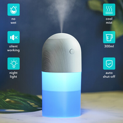 USB Charging Desktop Mini Cool Mist Humidifier 300ml Air Sprayer Auto Shut-off Continuous Intermittent Modes Color Changing LEDs N
USB Charging Desktop Mini Cool Mist Humidifier 300ml Air Sprayer Auto Shut-off Continuous Intermittent Modes Color Changing LEDs N