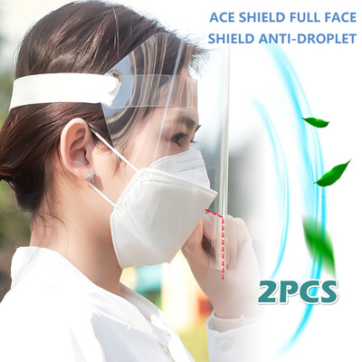 2pcs1pc Transparent Anti Droplet Dust-proof Protect Full Face Covering Mask Visor Shield
2pcs1pc Transparent Anti Droplet Dust-proof Protect Full Face Covering Mask Visor Shield