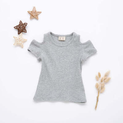 2018 New Summer Baby Girls Candy Color Off-shoulder Short Sleeved Kids T-shirt Cotton Clothes Tops
2018 New Summer Baby Girls Candy Color Off-shoulder Short Sleeved Kids T-shirt Cotton Clothes Tops