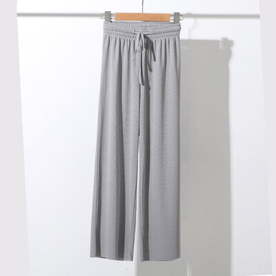 Summer New Ice Silk High Waist Thin Section Loose Wide Leg Nine Points Straight Casual Pants
Summer New Ice Silk High Waist Thin Section Loose Wide Leg Nine Points Straight Casual Pants