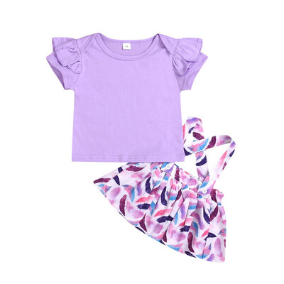 Children Summer Baby Girls Ruffles Short Sleeve Round Collar Casual TopPrint Bib Skirt 2pcs 0-5Y Lovely Toddler Girl Clothes
Children Summer Baby Girls Ruffles Short Sleeve Round Collar Casual TopPrint Bib Skirt 2pcs 0-5Y Lovely Toddler Girl Clothes
