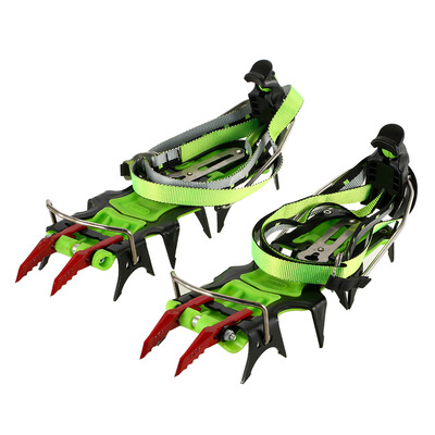 14 Teeth Professional Outdoor Climbing Crampon Manganese Steel Anti-slip Ski Belt High Altitude Mountaineering Hiking Ice Gripper
14 Teeth Professional Outdoor Climbing Crampon Manganese Steel Anti-slip Ski Belt High Altitude Mountaineering Hiking Ice Gripper
