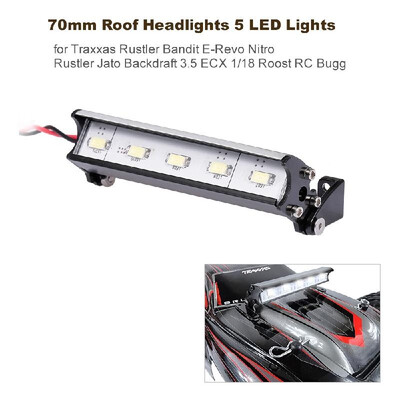70mm Roof Headlights RC Off-Road Dome 5 LED Lights for Traxxas Rustler Bandit E-Revo Nitro Rustler Jato Redcat Backdraft 35 ECX 1
70mm Roof Headlights RC Off-Road Dome 5 LED Lights for Traxxas Rustler Bandit E-Revo Nitro Rustler Jato Redcat Backdraft 35 ECX 1