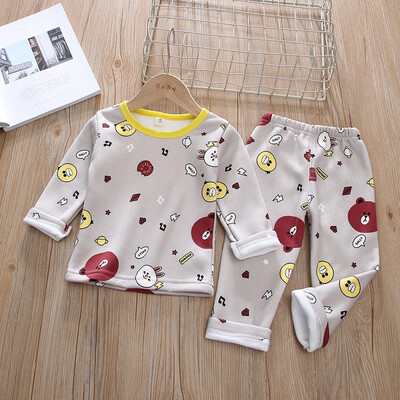 Baby Set 0-4T New Autumn Baby Kids Girls Boys Thicken Long Sleeve Cartoon Print BlousePants Pajamas Sleepwear Set
Baby Set 0-4T New Autumn Baby Kids Girls Boys Thicken Long Sleeve Cartoon Print BlousePants Pajamas Sleepwear Set