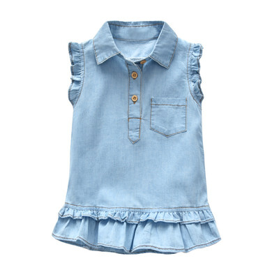 Summer Kid Girls Flying Sleeve Princess Denim Solid Color Dress For Weddings Children Party Clothing 1-5Y Toddler Girls Clothes
Summer Kid Girls Flying Sleeve Princess Denim Solid Color Dress For Weddings Children Party Clothing 1-5Y Toddler Girls Clothes