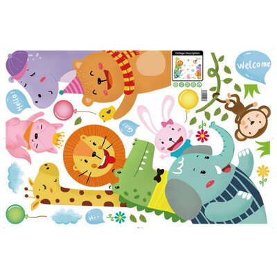 6090cm DIY Cartoon Wall Decor Sticker Self-Adhesive Waterproof Non-toxic PVC Decal Murals Art For Kids Bedroom Nursery Room
6090cm DIY Cartoon Wall Decor Sticker Self-Adhesive Waterproof Non-toxic PVC Decal Murals Art For Kids Bedroom Nursery Room