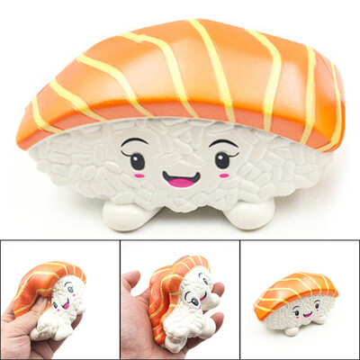 YIWULA14cm Squishies Sushi Salmon Cake Charm Slow Rising Squeeze Stress Reliever Toys
YIWULA14cm Squishies Sushi Salmon Cake Charm Slow Rising Squeeze Stress Reliever Toys