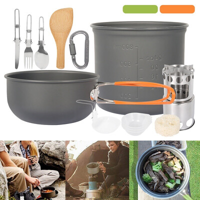 GreenOrange Style Outdoor Hiking Camping Pot Set Portable Picnic Cookware Outdoor Survival Cookers Kit
GreenOrange Style Outdoor Hiking Camping Pot Set Portable Picnic Cookware Outdoor Survival Cookers Kit