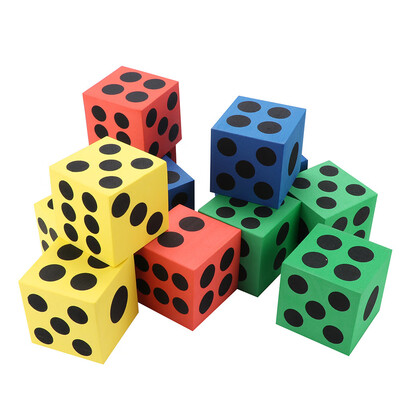 YIWULAEva Foam Dice Six Sided Spot Dice Kid Game Soft Learn Play Blocks Toy