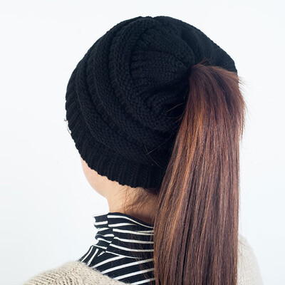 Women Knitted Beanies Tail Hat Dome High Bun Ponytail Winter Cap Skullies Headwear
Women Knitted Beanies Tail Hat Dome High Bun Ponytail Winter Cap Skullies Headwear