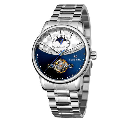 FORSINING 339 Tourbillon Moon Phase Wind-up Movement Mechanical Men Watch Luxury Business Skelenton Male Watch 3ATM Waterproof Wri
FORSINING 339 Tourbillon Moon Phase Wind-up Movement Mechanical Men Watch Luxury Business Skelenton Male Watch 3ATM Waterproof Wri