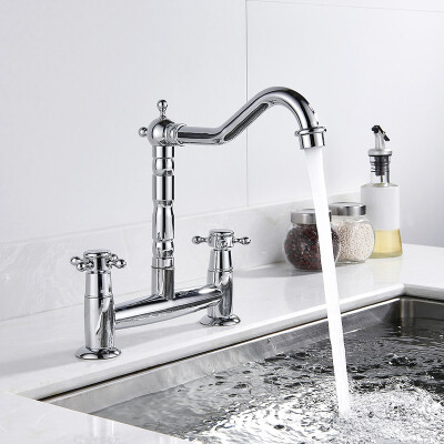 Modern Kitchen Faucet Plum Handle Faucet Double Hole Controller Sink Mixer Faucet Rotating Spout Kitchen Home Improvement
Modern Kitchen Faucet Plum Handle Faucet Double Hole Controller Sink Mixer Faucet Rotating Spout Kitchen Home Improvement