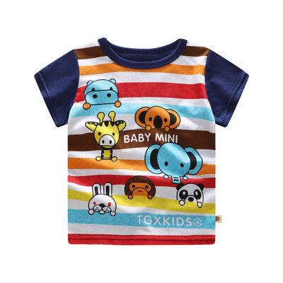 2018 Summer Toddler Kids Candy Color Tees Cartoon Cotton Baby Boys Girls T-shirts Short Sleeve Casual Clothing 0-5T
2018 Summer Toddler Kids Candy Color Tees Cartoon Cotton Baby Boys Girls T-shirts Short Sleeve Casual Clothing 0-5T