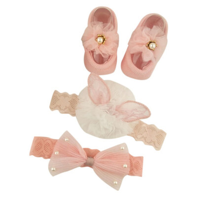 Newborn Baby Cartoon Bowknot Flower Design Cotton Socks With Hairband Photography Props Set
Newborn Baby Cartoon Bowknot Flower Design Cotton Socks With Hairband Photography Props Set
