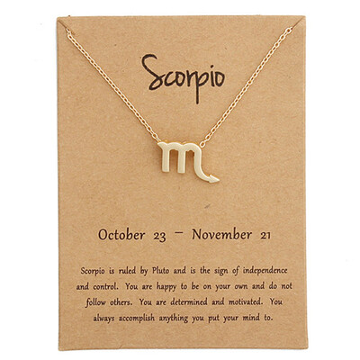 Constellation Pendant Necklace Sign Necklace Birthday Gifts Message Card For Women Girls 
Constellation Pendant Necklace Sign Necklace Birthday Gifts Message Card For Women Girls