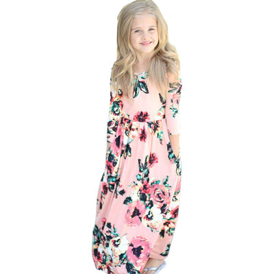 Girls Dress Floral Printed Long Dress Autumn Maxi Dresses Kids Party Princess Dresses Long Sleeve O-Neck Kids Girls Clothing 
Girls Dress Floral Printed Long Dress Autumn Maxi Dresses Kids Party Princess Dresses Long Sleeve O-Neck Kids Girls Clothing