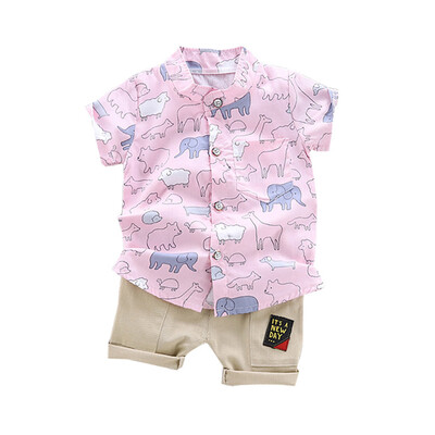 Summer Children Baby Boys Casual Short Sleeve Animal Print T-shirt TopsShorts Costume Set
Summer Children Baby Boys Casual Short Sleeve Animal Print T-shirt TopsShorts Costume Set