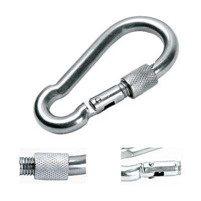 Stainless steel hooded spring hook with nut safety hook carabiner insurance buckle chain buckle rope buckle
Stainless steel hooded spring hook with nut safety hook carabiner insurance buckle chain buckle rope buckle