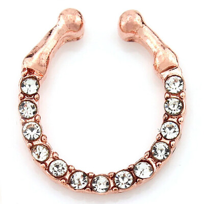 Fake Septum Medical Titanium Nose Rings Fake Piercing Hoop