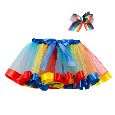 Girls Summer Mesh Rainbow Color Matching High Waist Skirt Short Pleated Sweet SkirtHairband
Girls Summer Mesh Rainbow Color Matching High Waist Skirt Short Pleated Sweet SkirtHairband