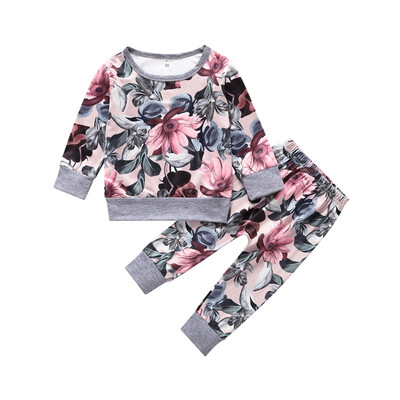 Baby Girl Floral Printing Long Sleeve Top And Trousers Kit Kids Cotton Two-piece Outfit Soft Set Cute Baby Girl Clothes 0-3Y
Baby Girl Floral Printing Long Sleeve Top And Trousers Kit Kids Cotton Two-piece Outfit Soft Set Cute Baby Girl Clothes 0-3Y