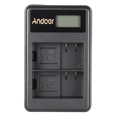 Andoer EN-EL15 Rechargeable LED Display Li-ion Battery Charger Pack 2-Slot USB Cable Kit for Nikon 1 V1 D600 D610 D750 D800 D810 D
Andoer EN-EL15 Rechargeable LED Display Li-ion Battery Charger Pack 2-Slot USB Cable Kit for Nikon 1 V1 D600 D610 D750 D800 D810 D