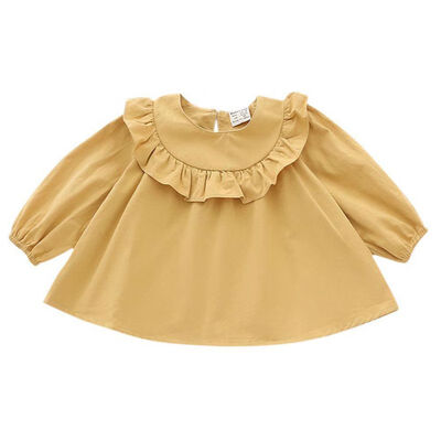 Autumn Shirt Ruffle Long Sleeve Baby Girls Blouse Lotus Collar Kids Girl Tops Outwear
Autumn Shirt Ruffle Long Sleeve Baby Girls Blouse Lotus Collar Kids Girl Tops Outwear