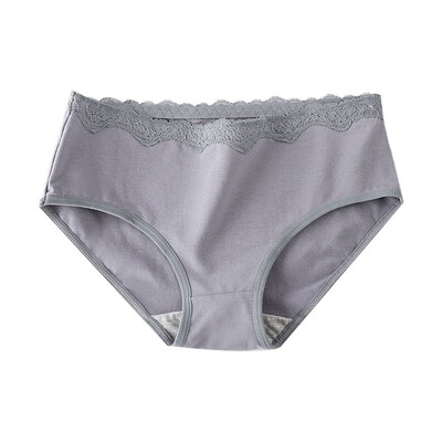 Simple Breathable Solid Color Lace Decoration Briefs Fashion Sexy Cotton Women Mid Waist Panties
Simple Breathable Solid Color Lace Decoration Briefs Fashion Sexy Cotton Women Mid Waist Panties
