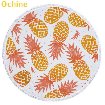 OCHINE 150cm Summer Swimming Bath Towel Pineapple Pattern Round Microfiber Fringed Beach Towel Mat Carpet Blanket Shooting Props
OCHINE 150cm Summer Swimming Bath Towel Pineapple Pattern Round Microfiber Fringed Beach Towel Mat Carpet Blanket Shooting Props