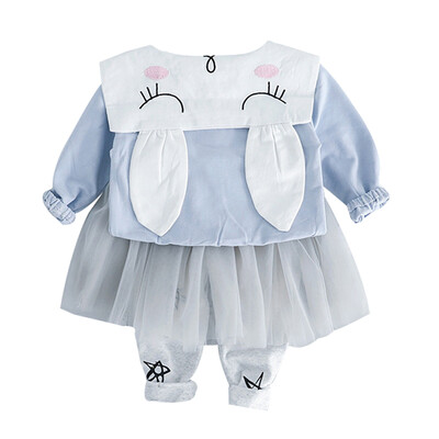 2 Colors Baby Girl Cute Animal Print Casual Long Sleeve T-shirtMesh Skirt Pants Children Clothes Set 2019 Baby Suit
2 Colors Baby Girl Cute Animal Print Casual Long Sleeve T-shirtMesh Skirt Pants Children Clothes Set 2019 Baby Suit