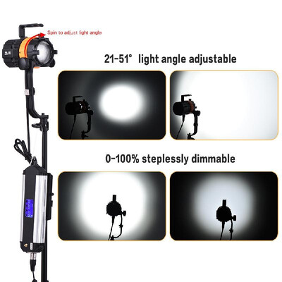 FalconEyes Pulsar5 50W 5600K Mini LED Spotlight Focusable Dimmable Fanless with 4-Leaf Barn DoorSeparated ControlBag
FalconEyes Pulsar5 50W 5600K Mini LED Spotlight Focusable Dimmable Fanless with 4-Leaf Barn DoorSeparated ControlBag