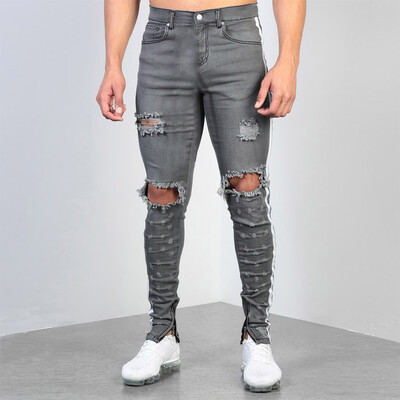 Tailored Mens Fashion Denim Cotton Hole Straight Pocket Trouser Distressed Jeans Pant
Tailored Mens Fashion Denim Cotton Hole Straight Pocket Trouser Distressed Jeans Pant