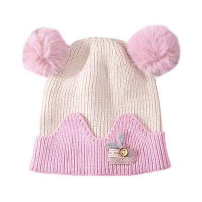 Newborn Hat Toddler Kids Baby Warm Winter Wool Hat Cartoon Print Knitted Beanies Fur Hat With Plush Balls 0-24M
Newborn Hat Toddler Kids Baby Warm Winter Wool Hat Cartoon Print Knitted Beanies Fur Hat With Plush Balls 0-24M