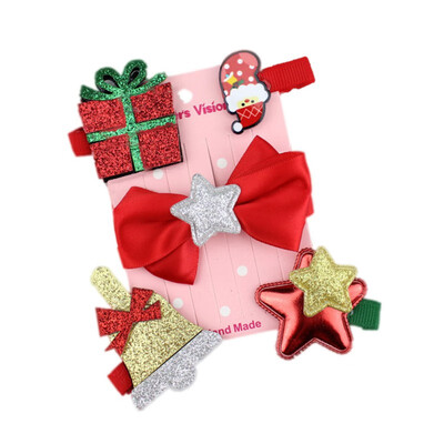 5Pcs Set Baby Kids Fashion Christmas Hair Pin Cute Crown Snowman Bow Hair Accessories Headdress
5Pcs Set Baby Kids Fashion Christmas Hair Pin Cute Crown Snowman Bow Hair Accessories Headdress