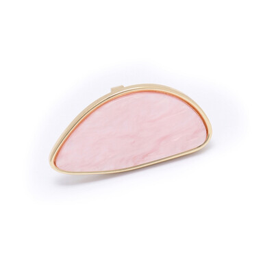Fashionable Acetate Plate Adjustable Oval Geometric Resin Rings