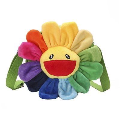 Cartoon Japanese storage bags Rainbow Sunflower Plush Sun Flower Bag Jewelry bags shoulder coin bag figure toy
Cartoon Japanese storage bags Rainbow Sunflower Plush Sun Flower Bag Jewelry bags shoulder coin bag figure toy