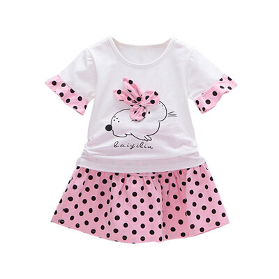 Baby Girls Clothes Casual Summer Cartoon Rabbit Printed Tops Blouse Short Skirts Suits Toddler Costume Set
Baby Girls Clothes Casual Summer Cartoon Rabbit Printed Tops Blouse Short Skirts Suits Toddler Costume Set