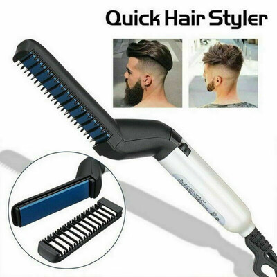 HOTMen Quick Beard Straightener Styler Comb Hair Straightening Curly Hair Straightening Comb New
HOTMen Quick Beard Straightener Styler Comb Hair Straightening Curly Hair Straightening Comb New