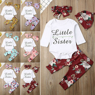 UK 4PCS Infant Baby Girl Clothes Little Sister Tops Flower Leggings Pants Outfit
UK 4PCS Infant Baby Girl Clothes Little Sister Tops Flower Leggings Pants Outfit