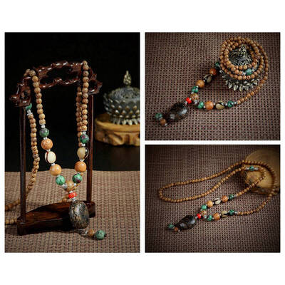 Handmade Nepal Jewelry Buddhist Mala Wood Beads Pendant Necklace Ethnic Horn Fish Long Statement Necklace For Women Men
Handmade Nepal Jewelry Buddhist Mala Wood Beads Pendant Necklace Ethnic Horn Fish Long Statement Necklace For Women Men