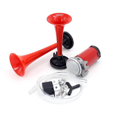 12V Dual Trumpet Air Horn 130dB Electric Air Horn Compressor Kit for Car Van Train Truck
12V Dual Trumpet Air Horn 130dB Electric Air Horn Compressor Kit for Car Van Train Truck