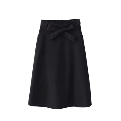 Elegant Women High Waist Skirt Pleated Knee Length Vintage Skirt a Line Big Bow Skater Skirts vadim harajuku saia gothic befree
Elegant Women High Waist Skirt Pleated Knee Length Vintage Skirt a Line Big Bow Skater Skirts vadim harajuku saia gothic befree