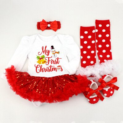 4PCS Baby Summer Clothing Christmas Set Newborn Infant Baby Girl Long Sleeve Romper Dot Skirt Leg Warmers Xmas Clothes Set
4PCS Baby Summer Clothing Christmas Set Newborn Infant Baby Girl Long Sleeve Romper Dot Skirt Leg Warmers Xmas Clothes Set