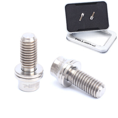 2pcs Cycling Bicycle Bike Water Bottle Cage Holder Bolt Screw Titanium M5x12mm